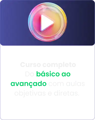 Conteúdo em vídeo disponível durante a jornada de estudos